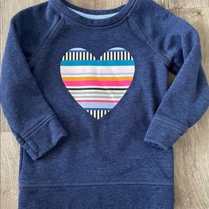 Toddler Girl Crew Neck Sweatshirt